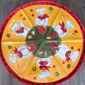 6 pieces of Ceramic Certified International Pizza 🍕 Plates.